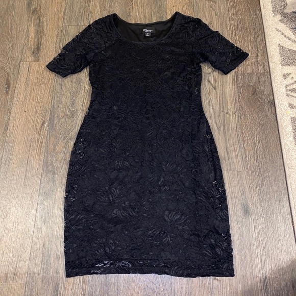 RN Studio size 2 petite black lace dress - Picture 1 of 4